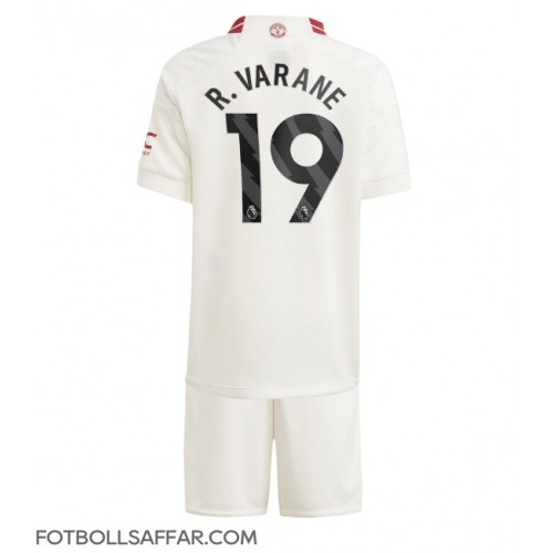 Manchester United Raphael Varane #19 Tredje Dräkt Barn 2023-24 Kortärmad (+ Korta byxor)